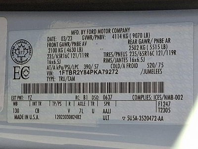 2023 Ford Transit Cargo Van Base