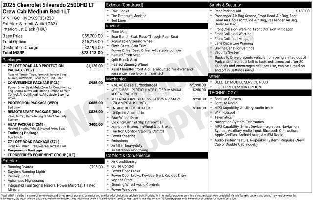 2025 Chevrolet Silverado 2500 HD LT