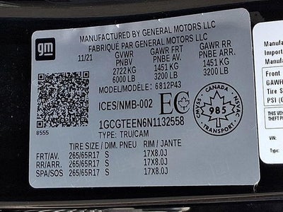 2022 Chevrolet Colorado ZR2