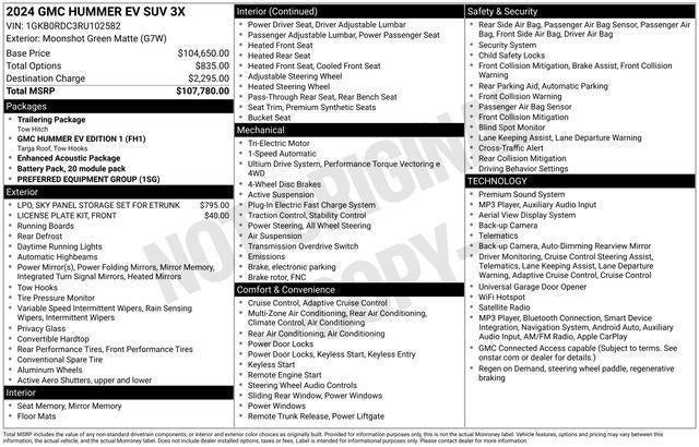 2024 GMC HUMMER EV SUV 3X