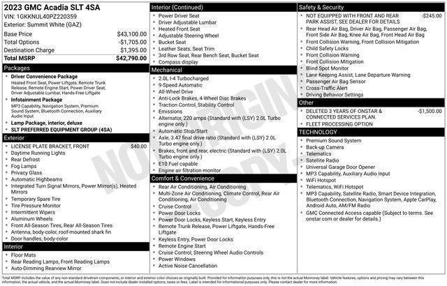 2023 GMC Acadia SLT