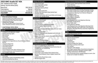 2023 GMC Acadia SLT