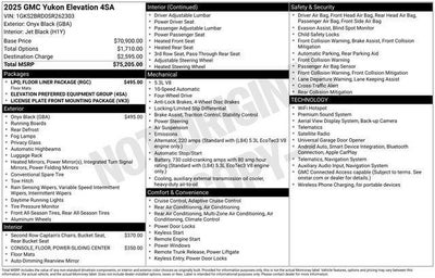 2025 GMC Yukon Elevation