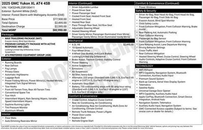 2025 GMC Yukon XL AT4