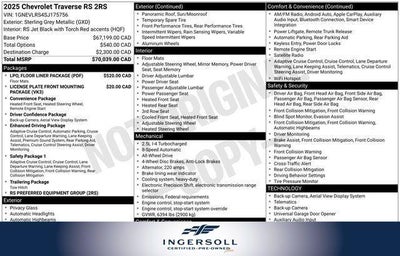 2025 Chevrolet Traverse RS
