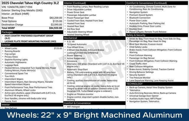 2025 Chevrolet Tahoe High Country - Photo 13