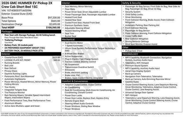 2026 GMC HUMMER EV Pickup 2X