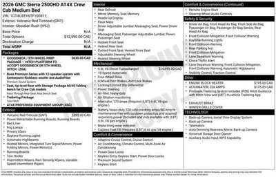 2026 GMC Sierra 2500 HD AT4X