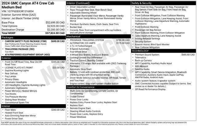 2024 GMC Canyon AT4