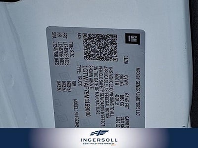 2021 GMC Savana Cargo 2500 Base