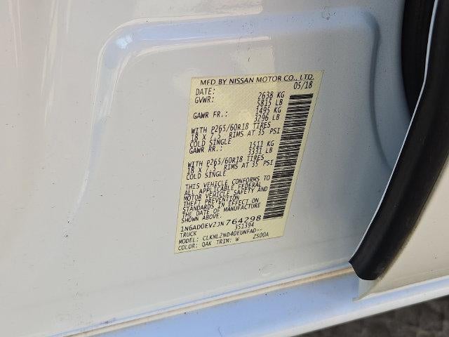 2018 Nissan Frontier SV V6