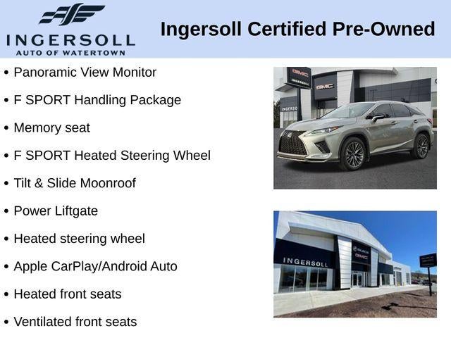 2022 Lexus RX RX 350 F SPORT Handling