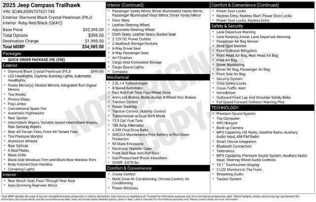 2025 Jeep Compass Trailhawk