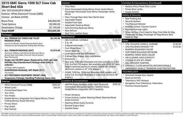 2015 GMC Sierra 1500 SLT