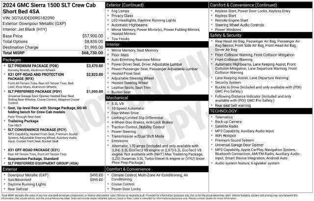 2024 GMC Sierra 1500 SLT