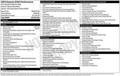 2023 Genesis GV60 Performance