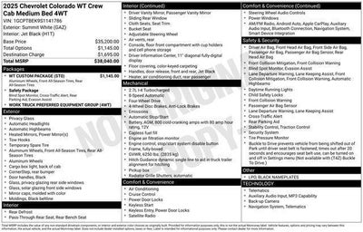 2025 Chevrolet Colorado WT/LT