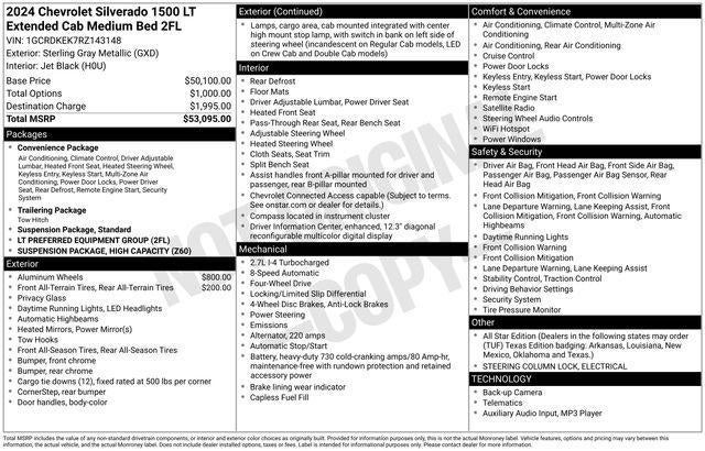 2024 Chevrolet Silverado 1500 LT (2FL)