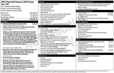 2025 Chevrolet Express Cargo Base