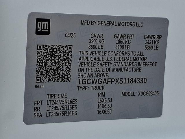 2025 Chevrolet Express Cargo Base