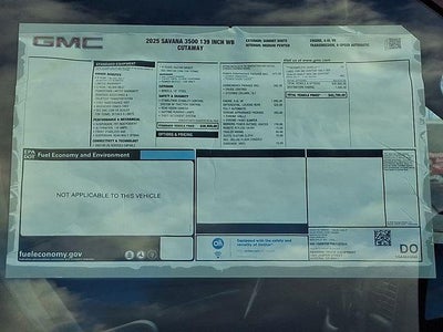 2025 GMC Savana Cutaway 3500 Base