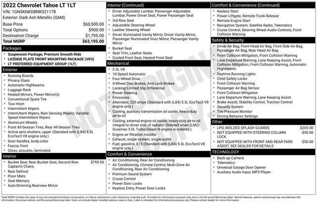 2022 Chevrolet Tahoe LT