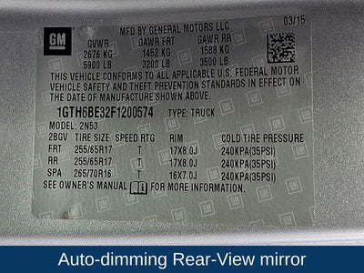 2015 GMC Canyon 4WD SLE