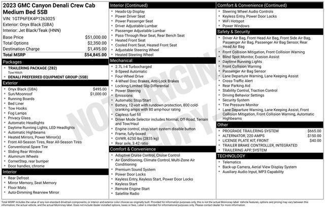 2023 GMC Canyon Denali