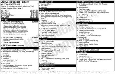 2023 Jeep Compass Trailhawk 4x4