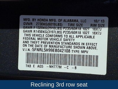 2014 Honda Odyssey Touring