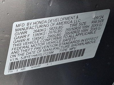 2025 Acura MDX Technology Package