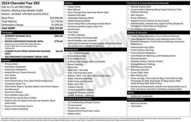 2024 Chevrolet Trax 2RS