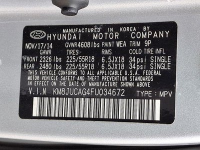 2015 Hyundai Tucson Limited