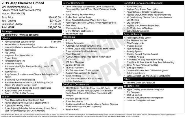 2019 Jeep Cherokee Limited 4x4