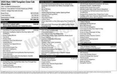 2025 RAM 1500 Tungsten
