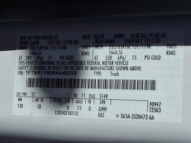 2024 Ford Transit Cargo Van Base