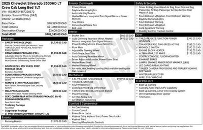 2025 Chevrolet Silverado 3500 HD LT DRW