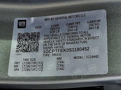 2025 Chevrolet Colorado ZR2