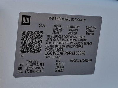 2024 Chevrolet Express Cargo 2500 Base