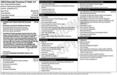 2023 Chevrolet Traverse LT Cloth