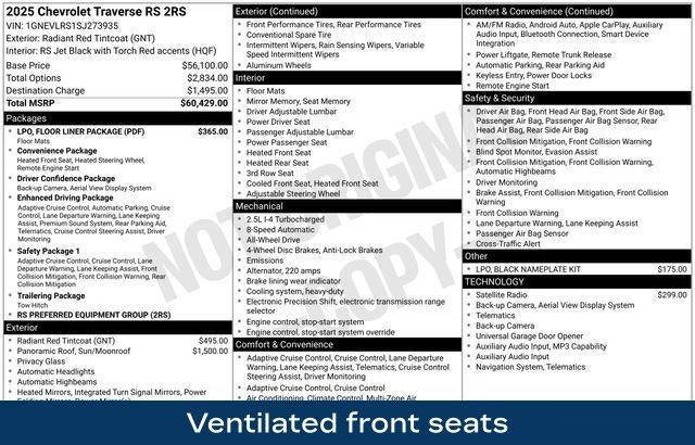 2025 Chevrolet Traverse RS