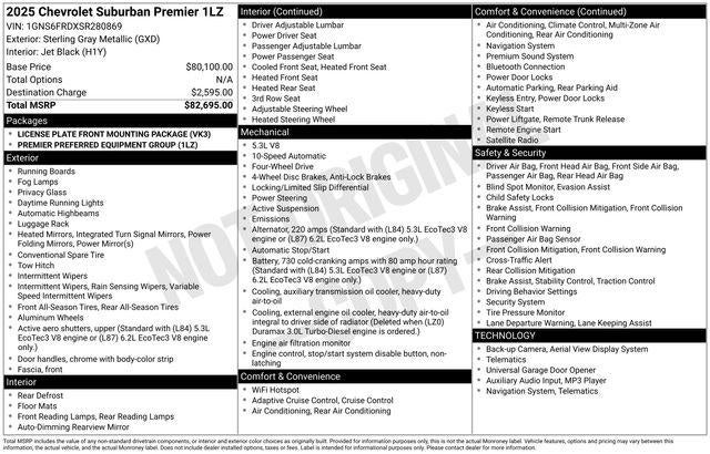 2025 Chevrolet Suburban Premier
