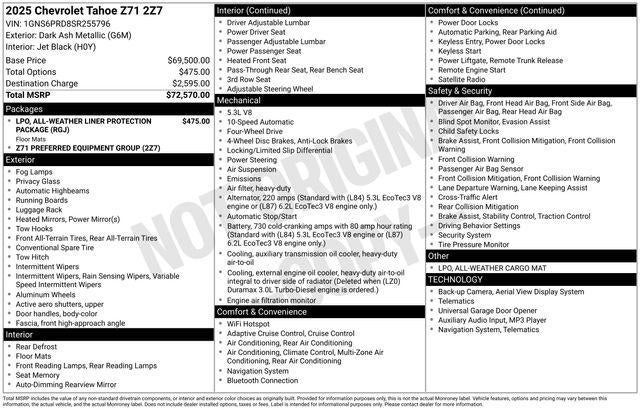 2025 Chevrolet Tahoe Z71
