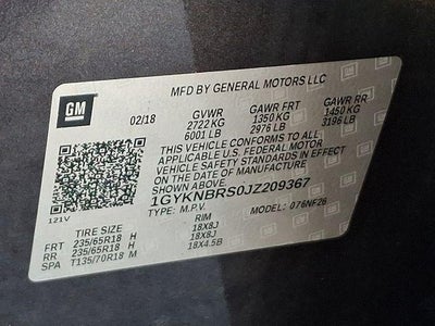 2018 Cadillac XT5 AWD