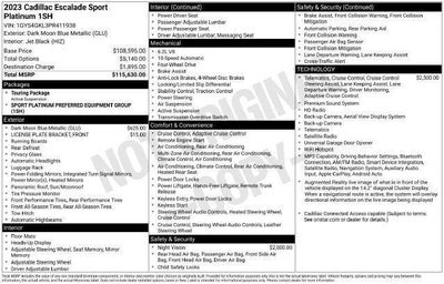 2023 Cadillac Escalade Sport Platinum