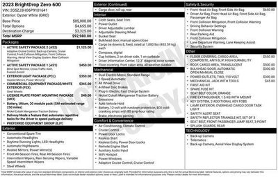 2023 BrightDrop Zevo 600 Base