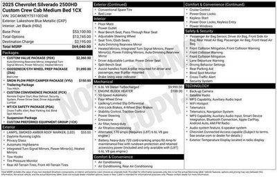 2025 Chevrolet Silverado 2500 HD Custom