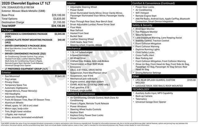 2020 Chevrolet Equinox LT