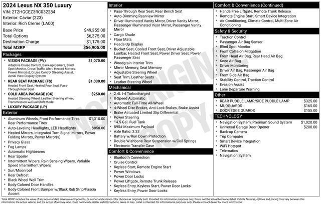 2024 Lexus NX 350 Luxury