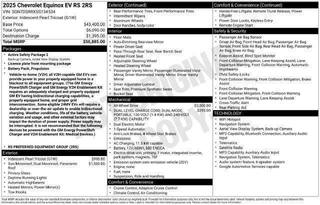 2025 Chevrolet Equinox EV RS